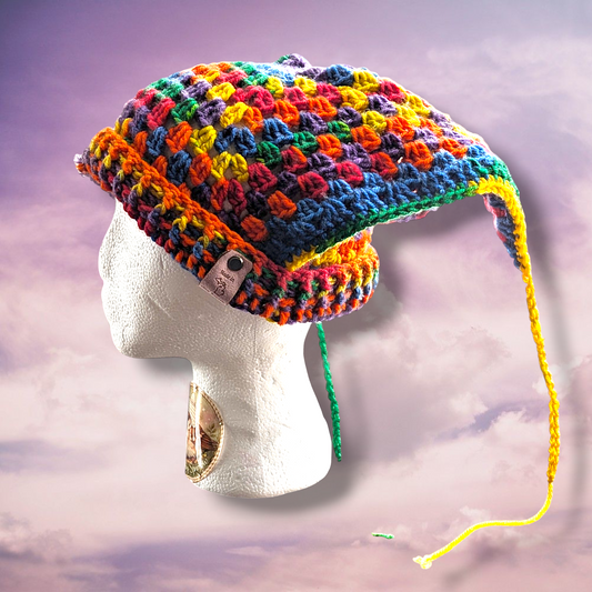 Rainbow Jester hat